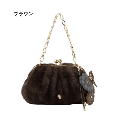 アナスイ ANNASUI ハンドバッグ コティ 2way 口金 ファー  レディース ブランド 正規品 新品 ギフト プレゼント 人気 おすすめ 誕生日 記念日 クリスマス 送料無料  ラッピング無料ans522386