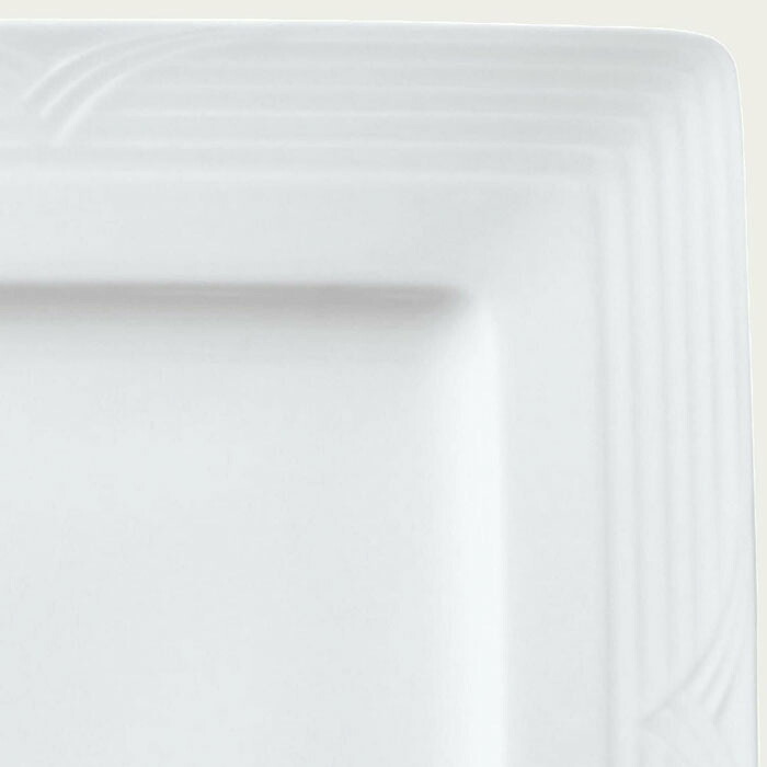 アークティック ホワイト 20.5cmスクエアプレート 〈4000L/91503〉 ノリタケ 正規品 化粧箱なし 業務用 自宅用 オープンストック 電子レンジ対応 食洗機対応 食器