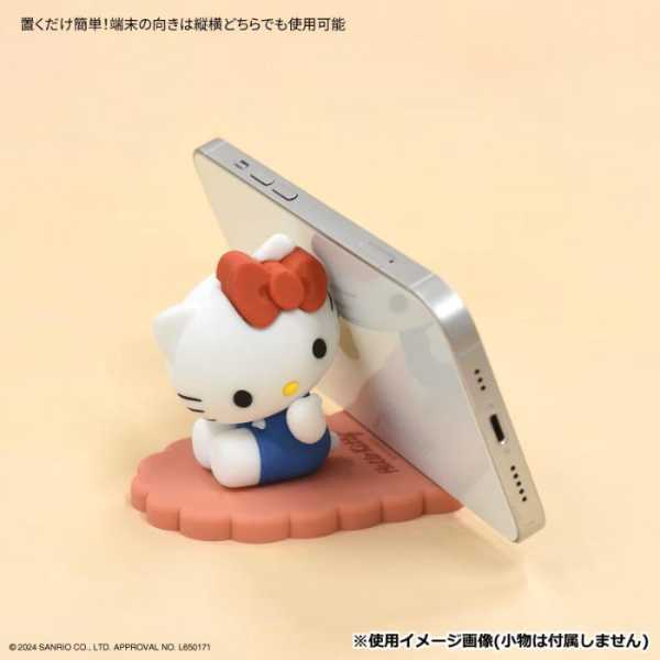 ハローキティ スマホスタンド マスコット 卓上 可愛い サンリオ キャラクター グッズ 雑貨 携帯置き スマホホルダー 動画視聴 シリコン製 おしゃれ プレゼント ギフト サンリオ正規ライセンス品