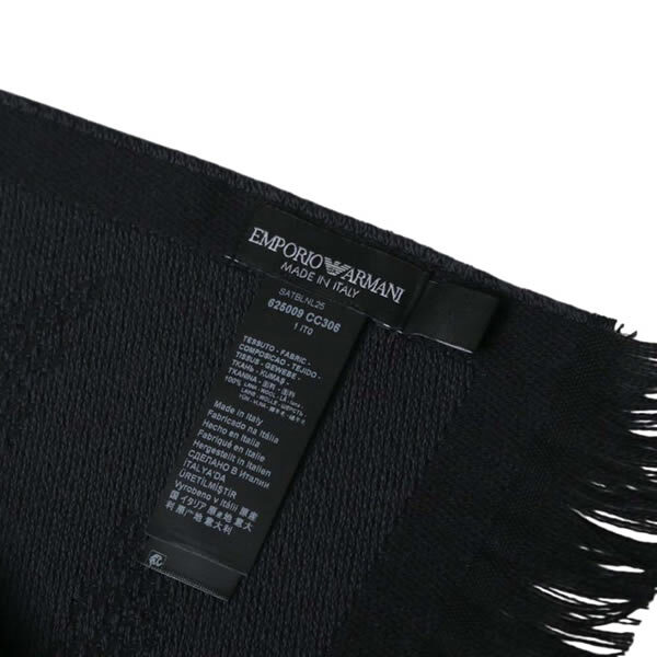 EMPORIO ARMANI エンポリオアルマーニ マフラー 625009-cc306-00044 メンズ ANTRACITE マフラー