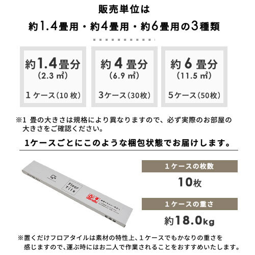 置くだけ フロアタイル 6畳 2畳 賃貸OK ナチュラルウッド 床材 フローリングマット 床タイル 吸着 貼ってはがせる 接着剤不要 敷くだけ 床 北欧 オシャレ ダイニング