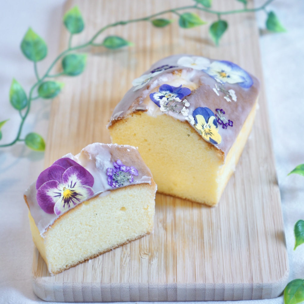 【送料無料】【食られるお花のパウンドケーキ+季節のパウンドケーキ(秋) 】ギフト/ご褒美/プレゼント/お祝い/誕生日　