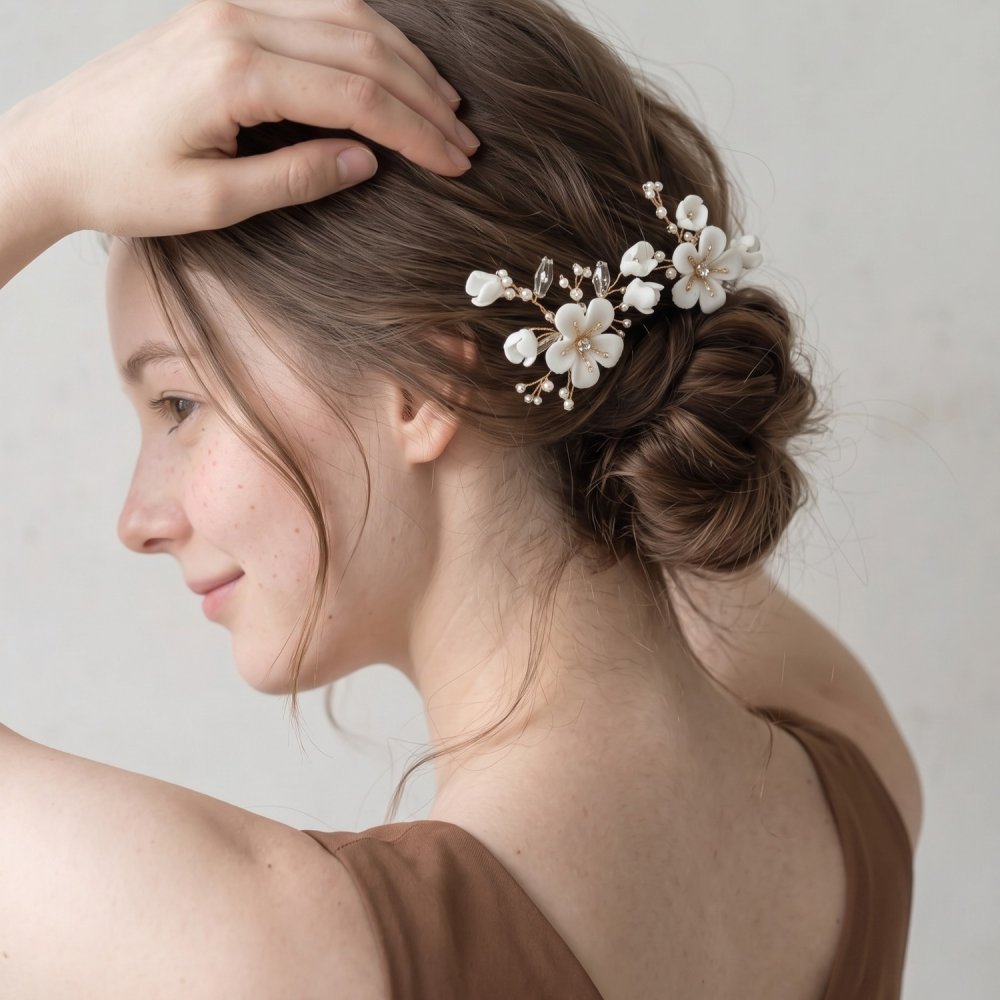 Rora ヘアアクセサリー 通販 ヘアピン 2個セット 髪飾り子ども Uピンセット セレモニー 七五三髪飾り 結婚式お呼ばれ ピアノ発表 入学式卒業式 浴衣着物和装 キッズ女の子用 フォーマルヘア まとめ髪アレンジ パーティー お祭り