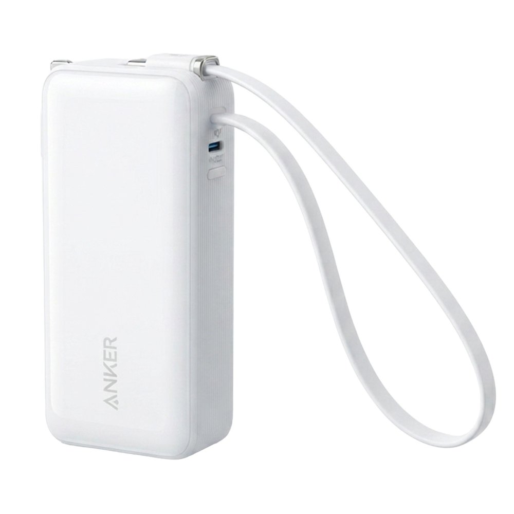 Anker Power Bank A1637 10000mAh Fusion モバイルバッテリー 最大30W USB-Cケーブル内蔵 コンセントプラグ搭載 ギフト 彼氏 誕生日 ガジェット プレゼント 
