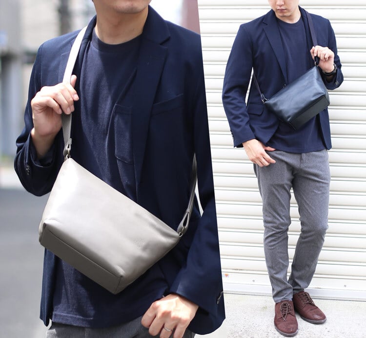 ショルダーバッグ メンズ 日本製 防水 Jamale ジャマレ 牛革 防水レザー キャメル/ミント/グレー/ネイビー/ダークブラウン/ブラック梅雨 雨 対策 プレゼント ギフト 4FB (07000340-mens-1r)
