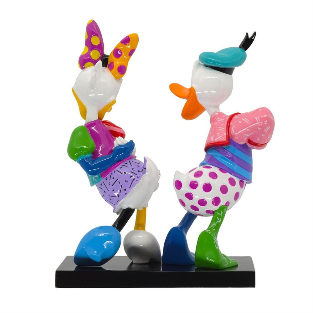 ロメロ ブリット Romero Britto ディズニー バイ ブリット Disney by Britto デイジー＆ドナルド イン ラブ 置物 フィギュア 人形 6020360 ドナルドダック インテリア