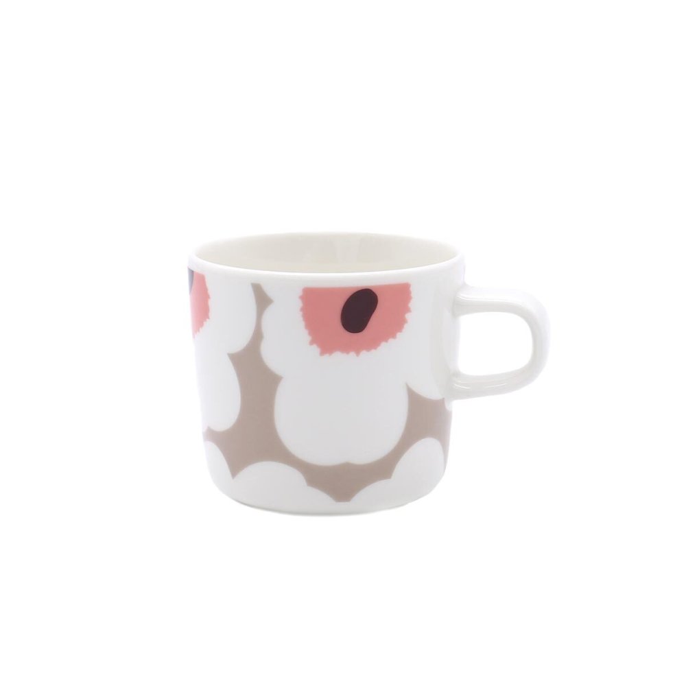 マリメッコ ウニッコ コーヒーカップ 200ml クレイ/ホワイト/ローズ marimekko UNIKKO 耐熱 電子レンジ対応 ギフト 結婚祝い プレゼント 贈り物