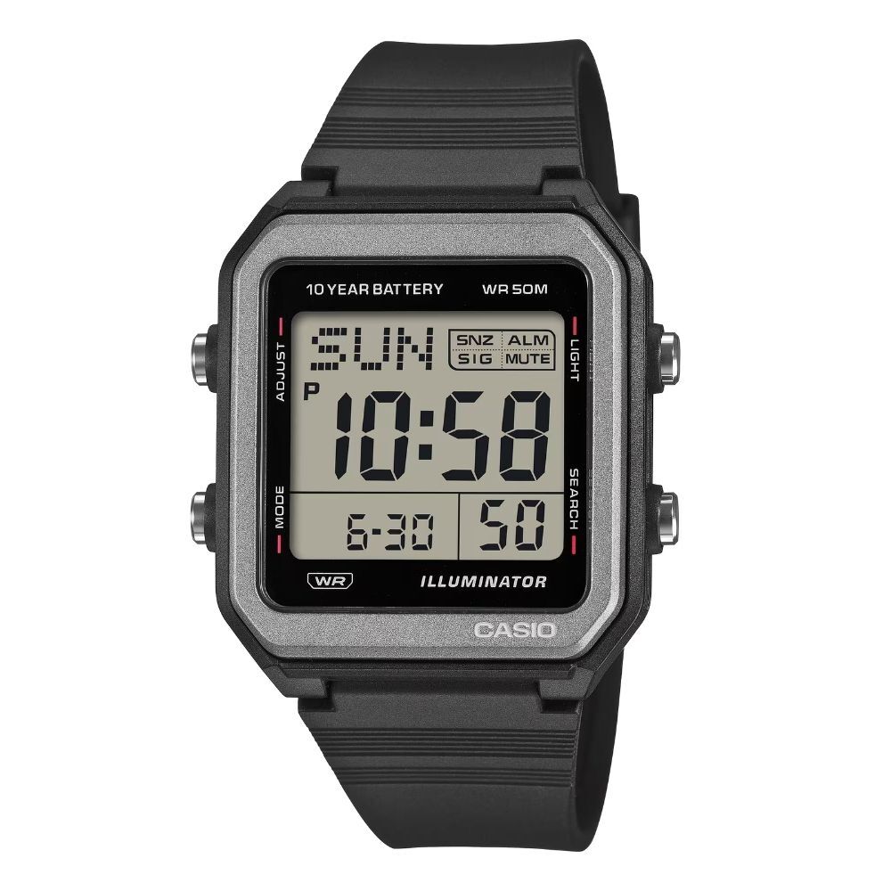 カシオ 腕時計 メンズ CASIO 海外モデル 10年電池 デジタル 大画面 ブラック 軽量 LEDライト付き スポーツ 学生 高校生 中学生 プレゼント 成人 卒業 入学