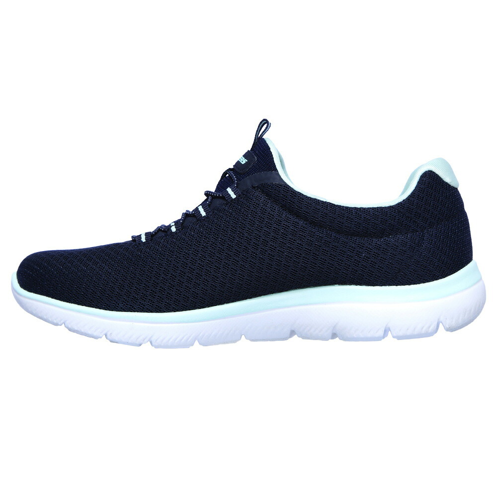 スケッチャーズ レディース スリッポン スニーカー 靴 サミッツ SKECHERS Summits 12980 軽量 ノーマル幅 ひもゴム メモリーフォームインソール