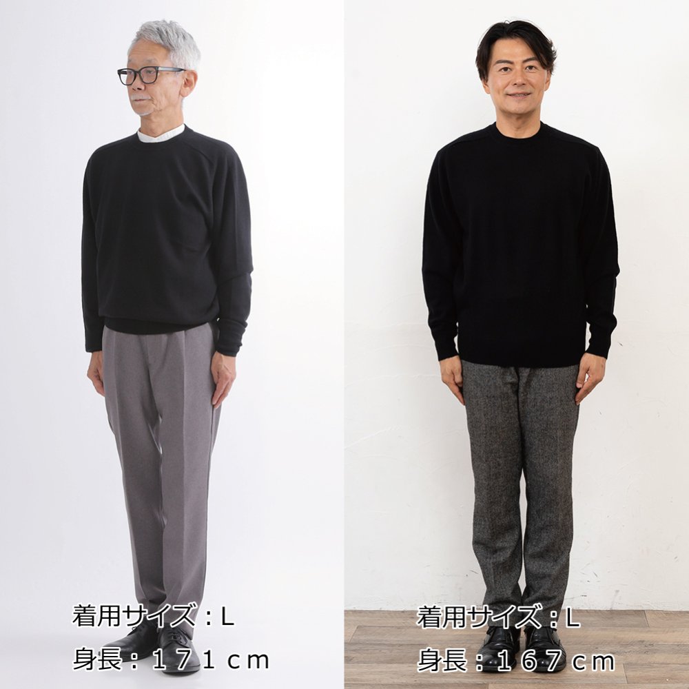 【カシミヤ１００％試験鑑定済】カシミヤ１００％メンズクルーネックセーター 【ラッピング無料】【メッセージカード無料】父の日 敬老の日 クリスマス 還暦祝い 百貨店 高級 誕生日 記念日 ブランド メンズ 30代 40代 50代 60代 70代 80代 90代