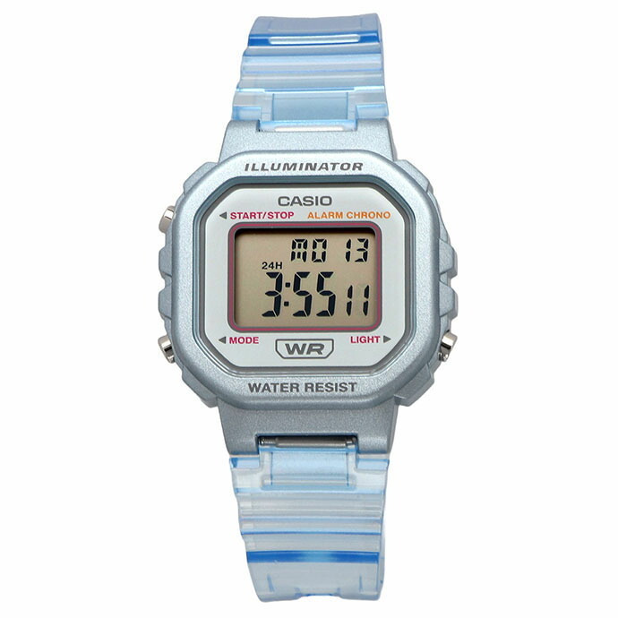 CASIO 腕時計 カシオ 時計 ウォッチ チープカシオ チプカシ デジタル ブルー スケルトン シンプル レディース キッズ LA-20WHS-2A [並行輸入品]