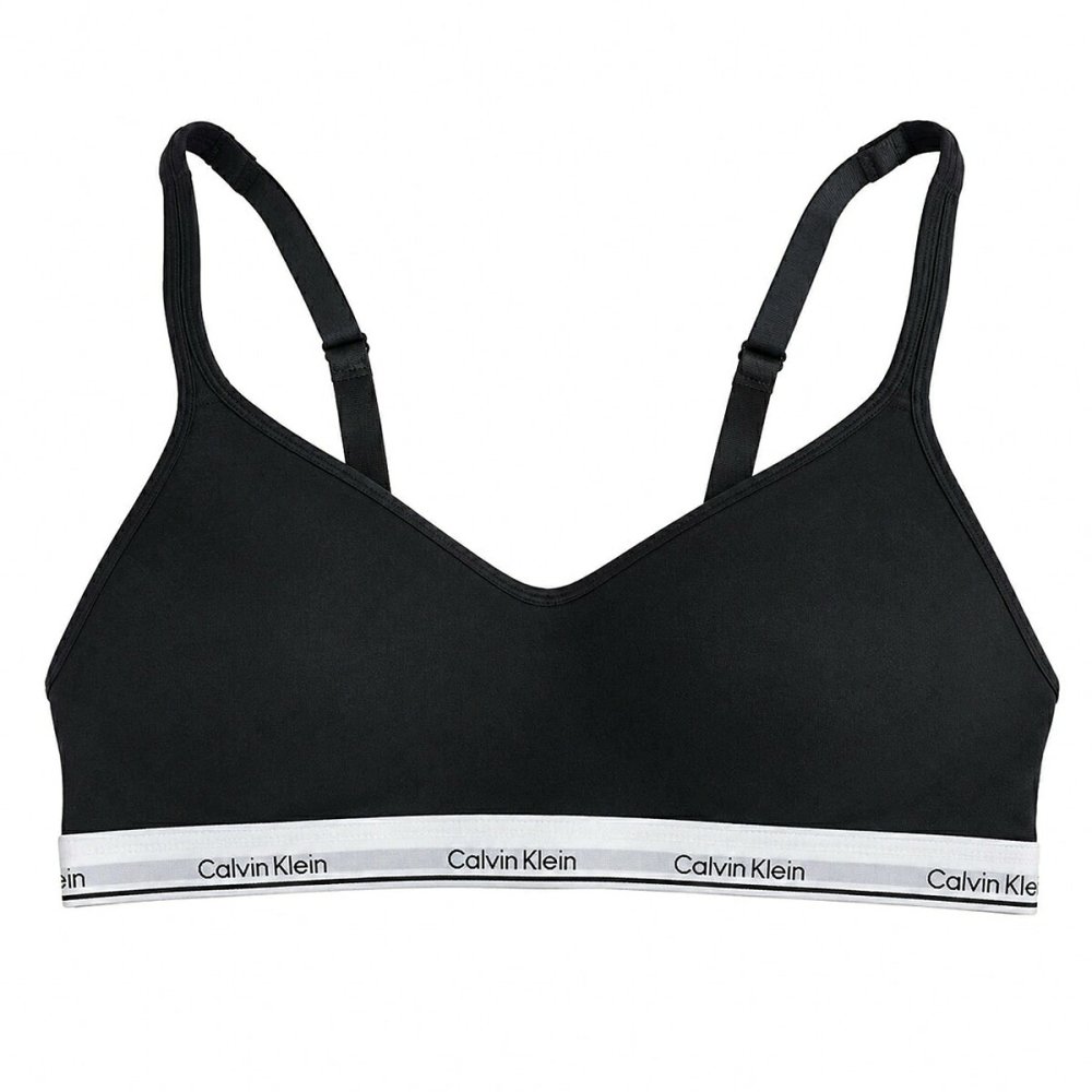 カルバンクライン Calvin Klein(CK) ブラ&ショーツ Tバック セット ノンワイヤー ロゴ 無地 下着 アンダーウェア QP3561O+F3786 レディース ブラック