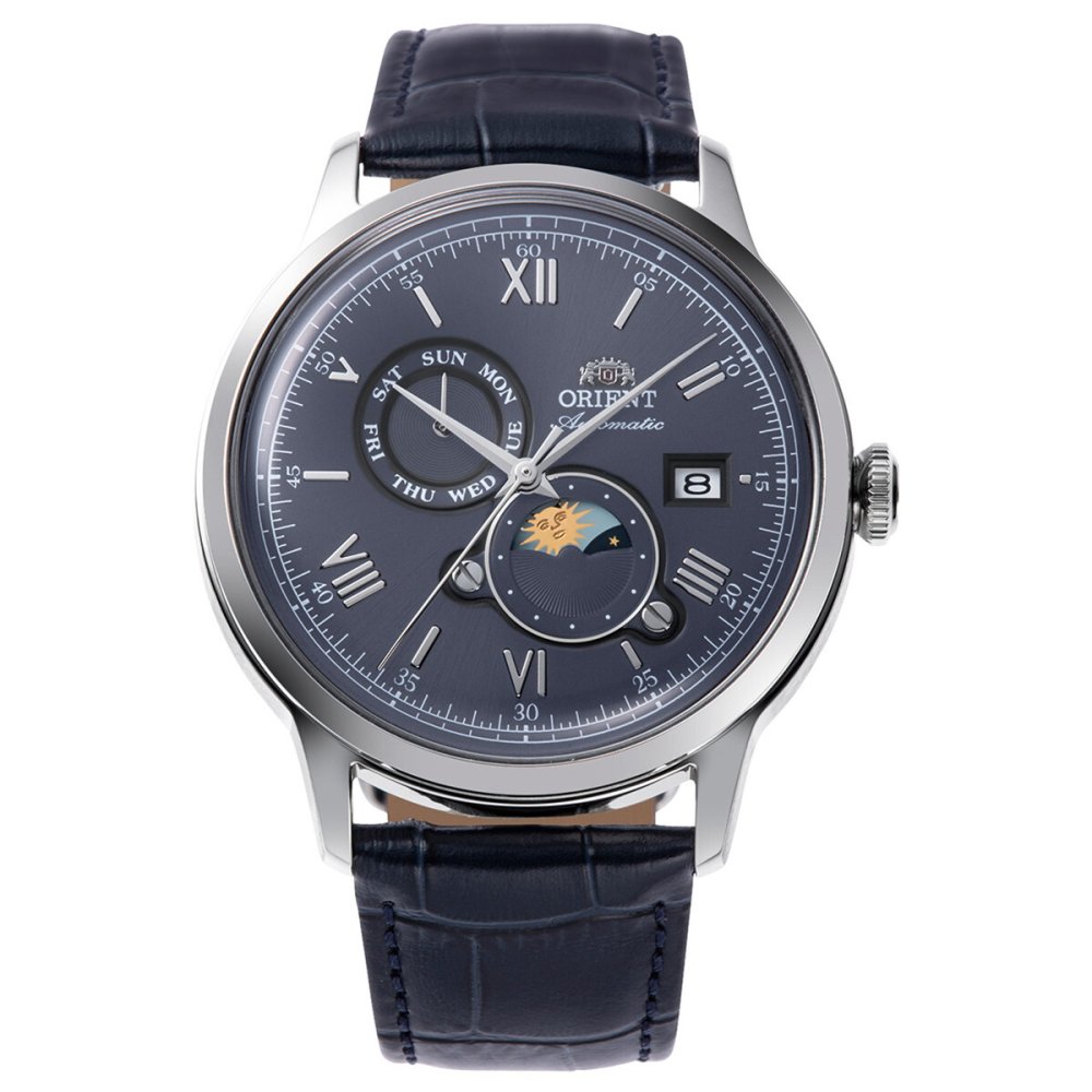 オリエント ORIENT クラシック Classic バンビーノ サンアンドムーン SUN ＆ MOON 自動巻 機械式 腕時計 メンズ RN-AK0806L Orient Bambino【2026 新作】