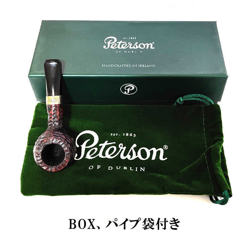ピーターソン パイプ ジュニア ショートアップル フィッシュテール ラスティック PETERSON 喫煙具 パイプ本体 ブラウン ブラック ギフト おしゃれ メンズ プレゼント 高級 かっこいい