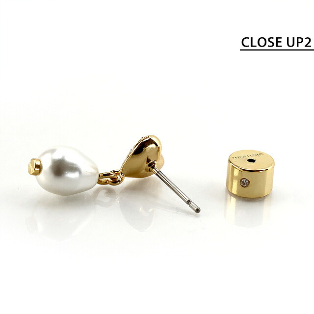 コーチ ピアス レディース ブランド COACH アイコニック パール ハート ドロップ ピアス スタッド 両耳用 581198GLD107 ゴールド アクセサリー