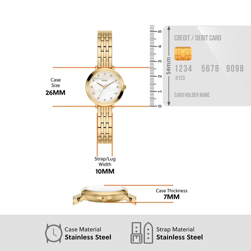 フォッシル FOSSIL 腕時計 レディース HEIDI アナログ ゴールドトーン ステンレススチールウォッチ ES5501【2026 新作】