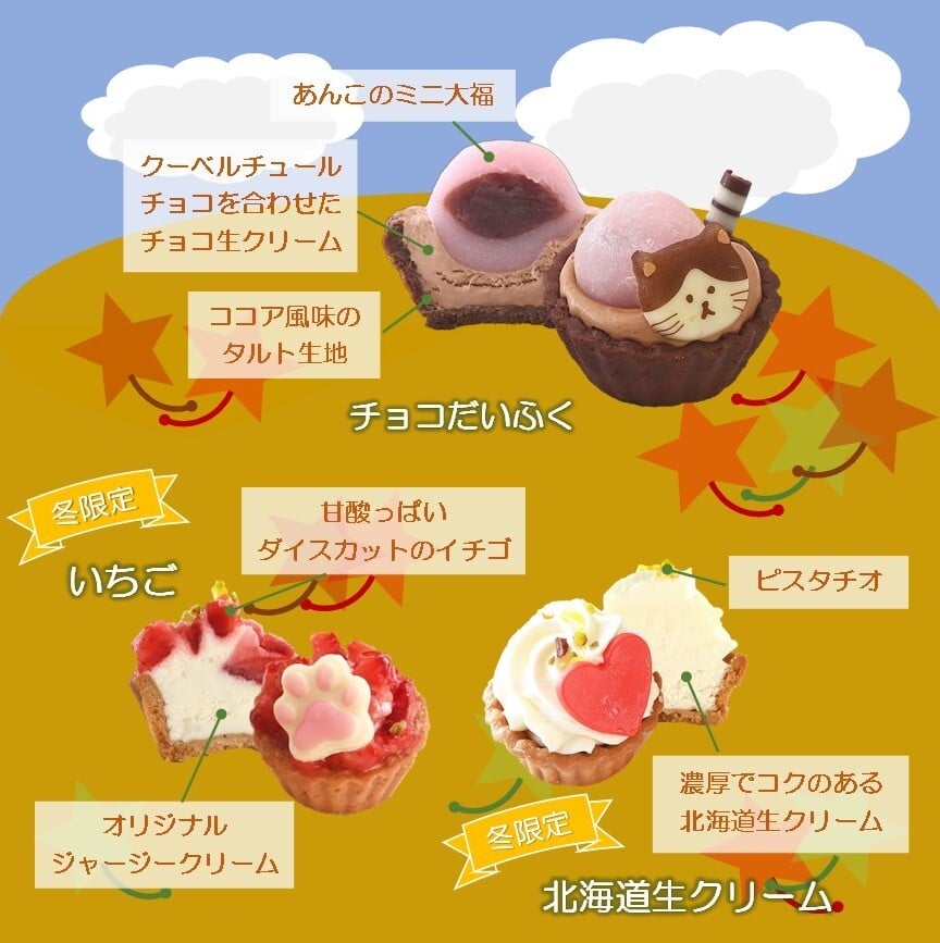 【冬バージョン】ねこみにタルトセット 9個入 