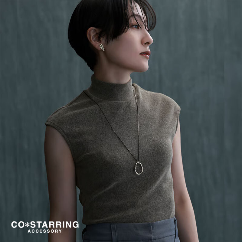 【CO＊STARRING コ・スターリング】ニュアンス オーバル ネックレス (26-7-010-PEN)レディース アクセサリー おしゃれ カジュアル ナチュラル 大人 上品 金属アレルギー対応 おしゃれ 人気 母の日 60代 50代 40代 30代