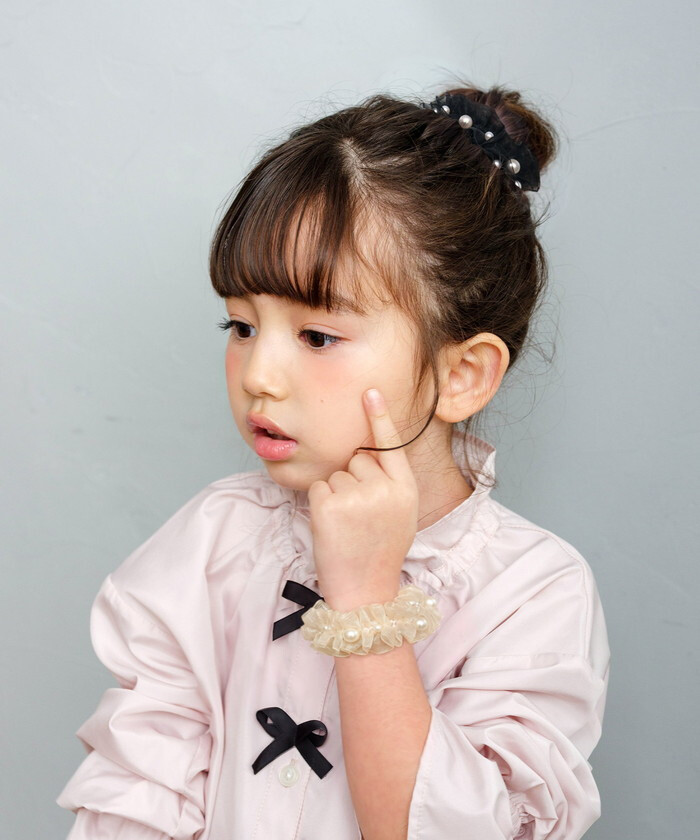 Rora シュシュ 通販 キッズヘアアクセサリー フォーマルヘアゴム 女の子髪飾り 卒園式入学式 卒業式入園式 結婚式発表会 チュールパールシュシュ パールシュシュ お呼ばれヘアアレンジ 髪飾り プチギフト 小学生女の子 カジュアルナチュラル 通園通学 髪留め