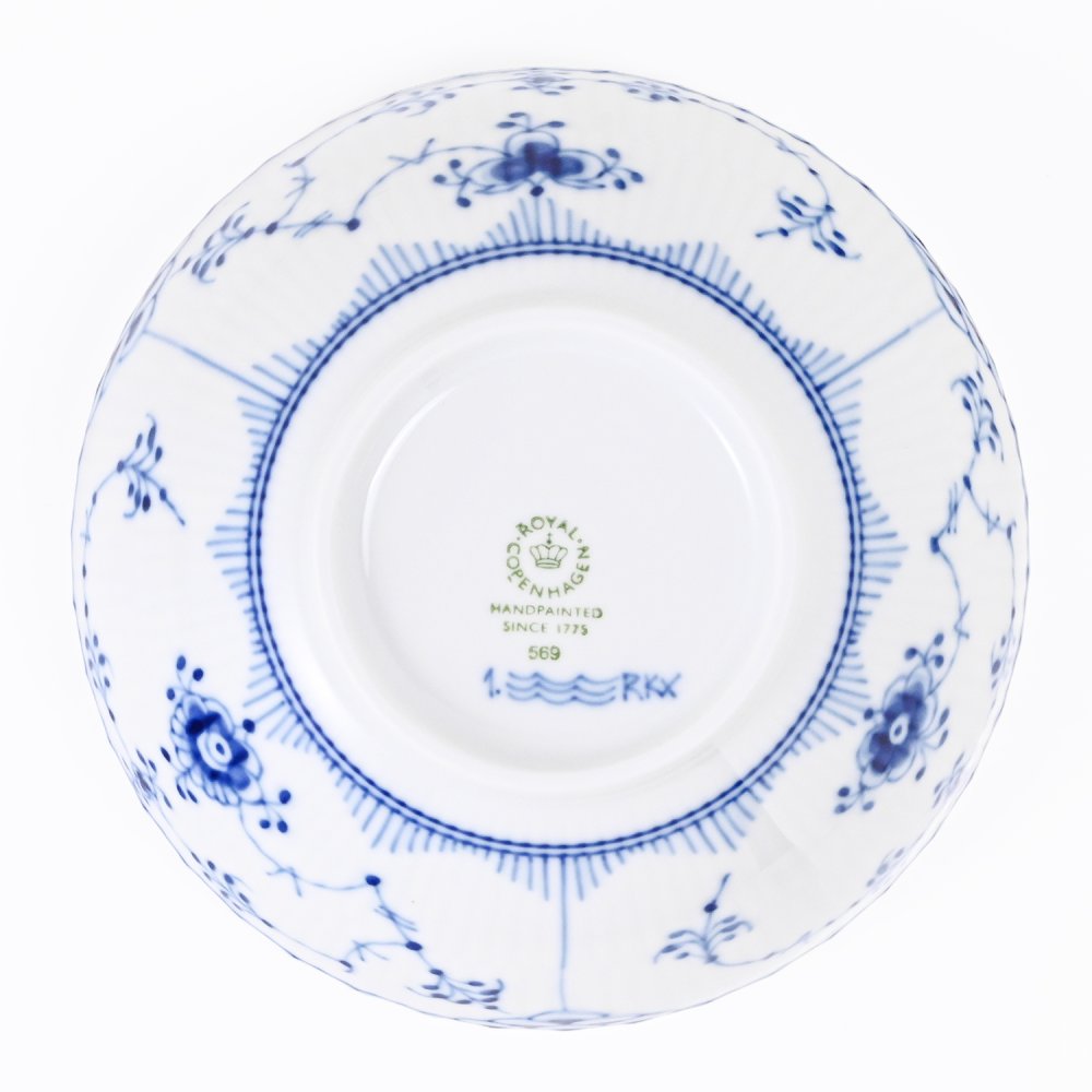 ロイヤルコペンハーゲン ブルーフルーテッド ハーフレース スープ ボウル 14cm 1102569(1016783) 【スペシャルラッピング660円(別売り)】 北欧食器 洋食器 送別会 誕生日 お中元 還暦祝い 結婚祝い 結婚式 高級 父の日 母の日 即日発送 成人祝い ホワイトデー