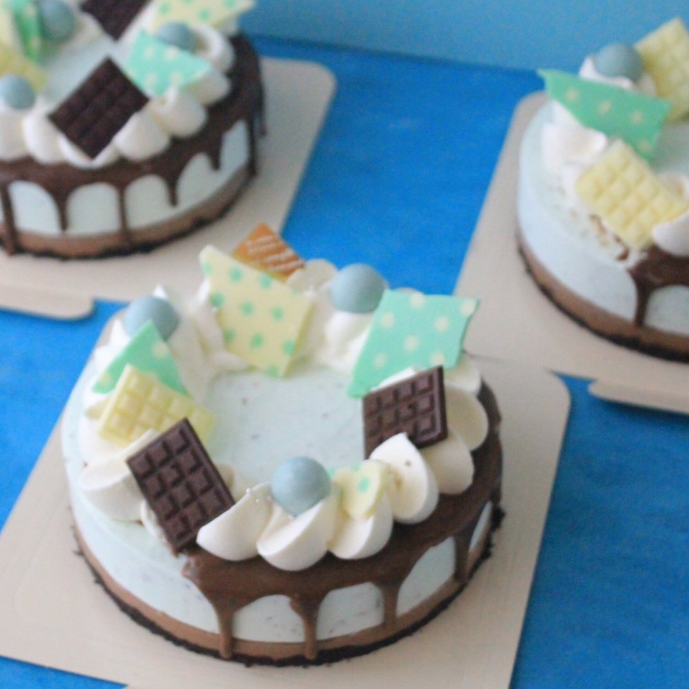 チョコミント・レアチーズケーキ 誕生日 チョコミン党　ミン活　お祝い　記念日　推し活