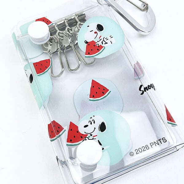 スヌーピー クリアキーケース すいか SNOOPY