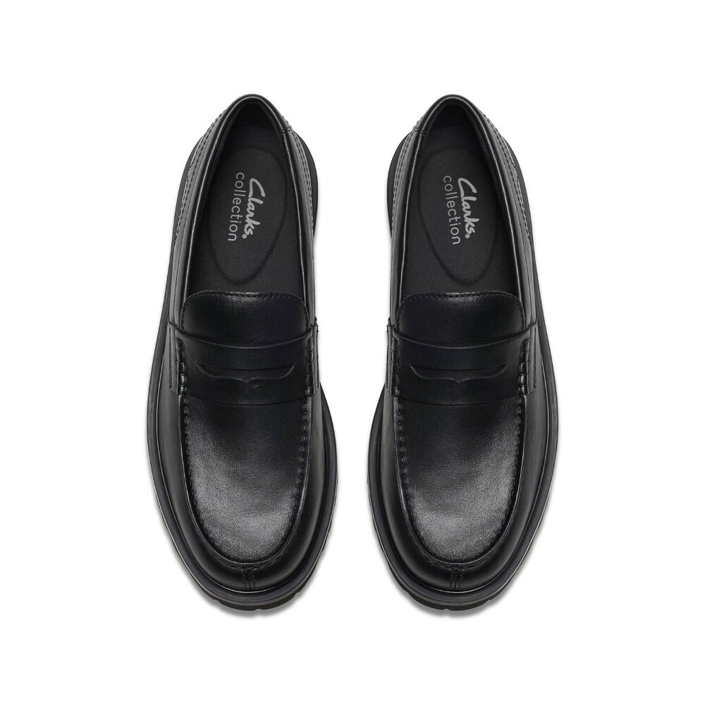 クラークス メンズ ローファー 本革 ブラック レザー 軽量 クラシック ベーシック EXTRALIGHT ペニーローファーClarks Berwick Lo 26183727