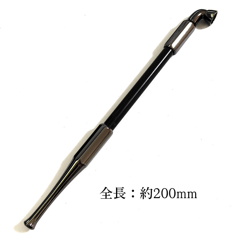煙管 寿ギセル ブラック きせる 喫煙具 TSUGE キセル 黒鍍金 ツゲ 六角 たばこ おしゃれ かっこいい プレゼント ギフト