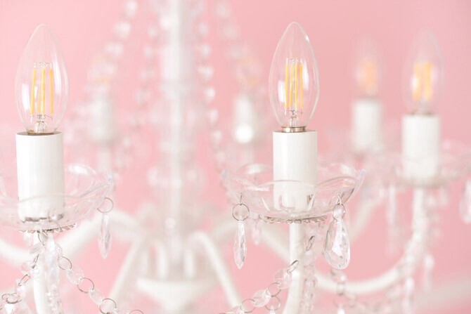 照明 ライト シャンデリア 8灯 LED電球付き シーリング おしゃれ プリンセスホワイト お手軽シャンデリア8灯 天井 8畳 ロココ調 ヨーロピアン アンティーク 姫系