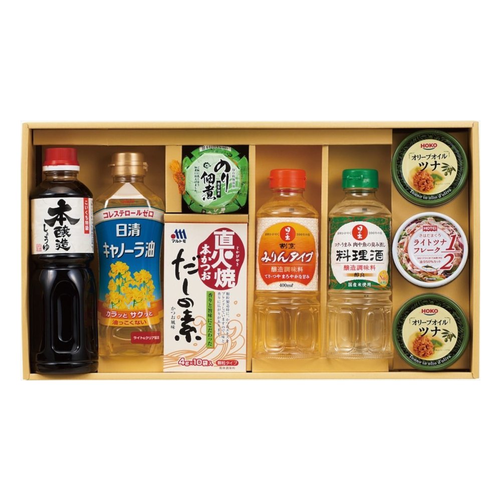 佃煮 調味料 バラエティ ギフトセット 8種 計9点入 調味料セット 醤油 だしの素 のり佃煮【北海道・沖縄県・離島 配送不可】