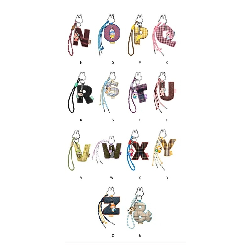 【ラッピング無料】POP MART THE MONSTERS Pin for Love Series Letter Pendant Blind Box N-Z LABUBU ラブブ イニシャル ペンダント 1ピース 14ピース アソート ギフト 