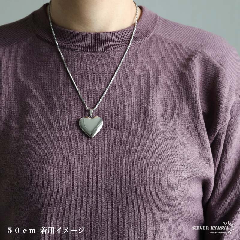 ステンレス ロケットネックレス ロケットペンダント ハートネックレス 写真 記念 思い出 ハワイアンネックレス ロープチェーン ゴールドネックレス 18KGP ピンク シルバー ツイストチェーン 男女兼用 金属アレルギー対応