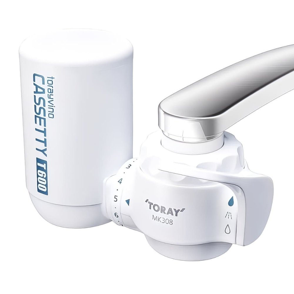 トレビーノ 浄水器 蛇口直結型 カセッティ 東レ MK308T-TWSET 本体 除去タイプ 日本製 30%節水 塩素・トリハロメタン除去 【カートリッジ3個付】#58768