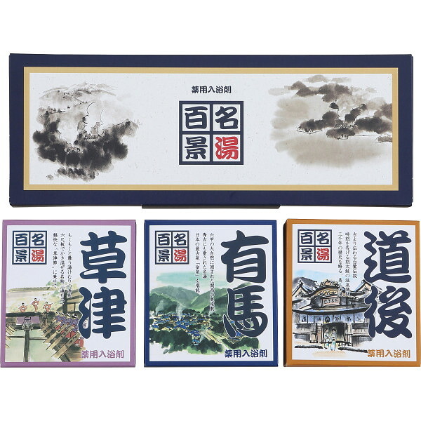 名湯百景 ギフト １０包入 [26-0499-090] ＧＭ １０ プレミアムギフト 贈り物 お祝い 日本製 内祝い 出産内祝い 結婚内祝い 快気祝い 新築祝い お返し 贈り物 プレゼント ギフト