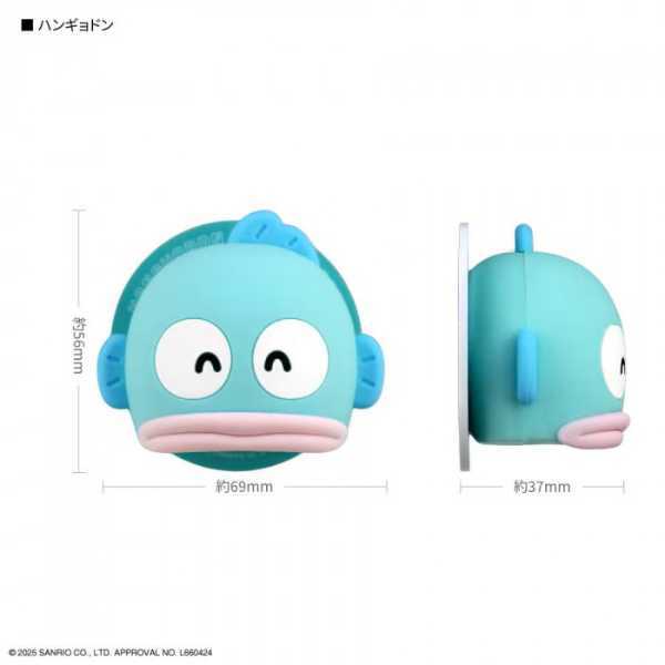 ハンギョドン MagSafe対応 マルチグリップ スマホグリップ マグネット式 スマホスタンド 背面ミラー付き iPhone 落下防止 キャラクター グッズ 雑貨 可愛い サンリオ正規ライセンス品