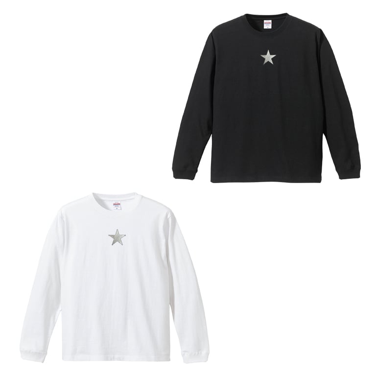Tシャツ 星 GTO 5.6オンス ハイクオリティー ロングスリーブTシャツ ブラック ホワイト 2年連続入賞のデザイン メンズ レディース 普段着に オリジナルデザイン 特攻服 オラオラ系 暴走族 暴走天使 卒業式 ヤンキー チョイ悪 おしゃれ