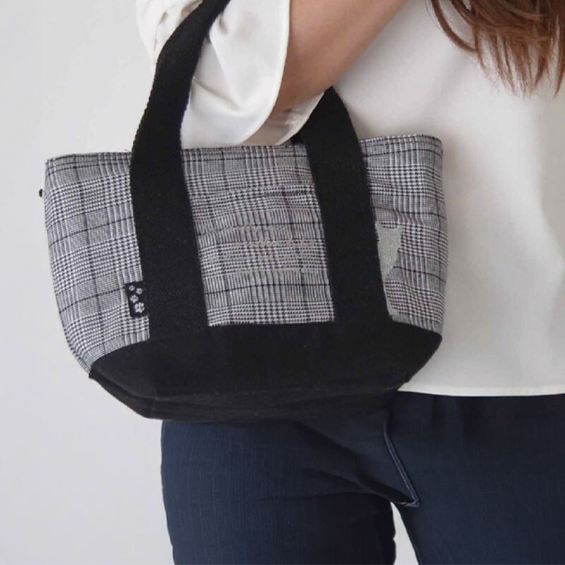 ランチバッグ 保冷 ねこ 刺繍 マチ 広い ファスナー 保温 ペットボトル メンズ レディース 大容量 保冷バッグ お弁当バッグ ランチバック お弁当入れ 弁当入れ バッグ 弁当袋 おしゃれ お弁当袋  高校生 チェック