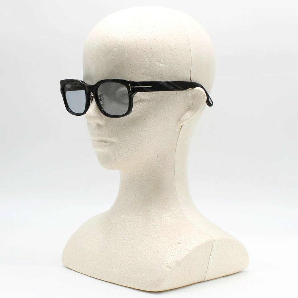 トムフォード TOM FORD サングラス アジアンフィット FT1232-D/S 63A 55 ウェリントン型 メンズ レディース ユニセックス ブラックササ+ライトグレー