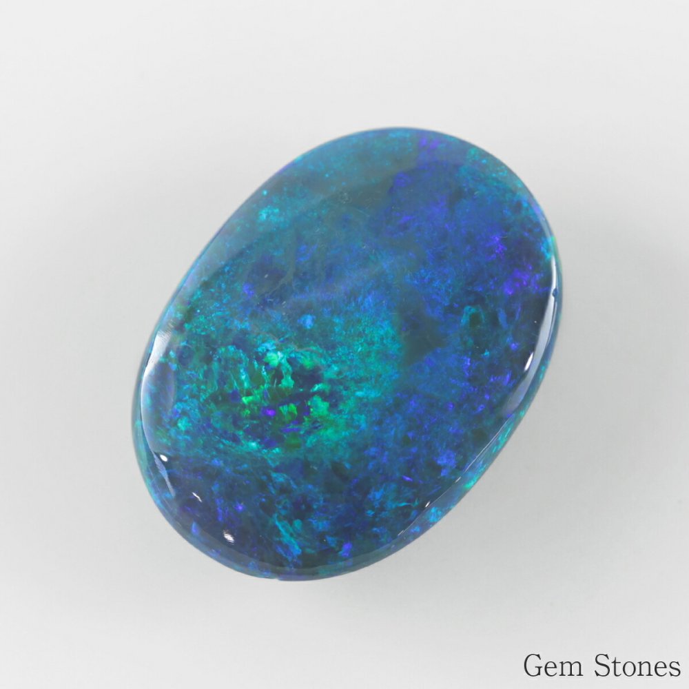  大粒 ブラックオパール 10.664ct ルース 裸石 宝石 高品質 オパール ブルー グリーン ブラック 希少 誕生石 10月 お守り ジュエリー ギフト