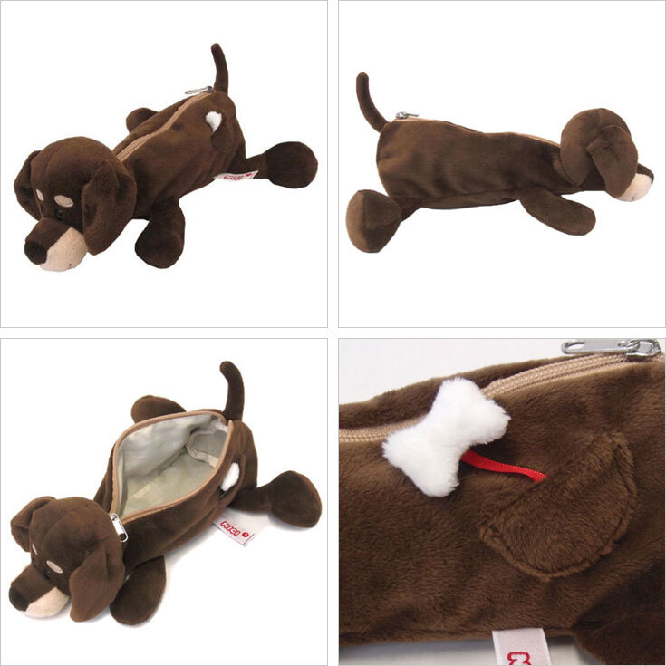  定形外送料無料 ニキ NICI フィギュアポーチ ペンケース ペンポーチ ダックスフント 筆箱 犬