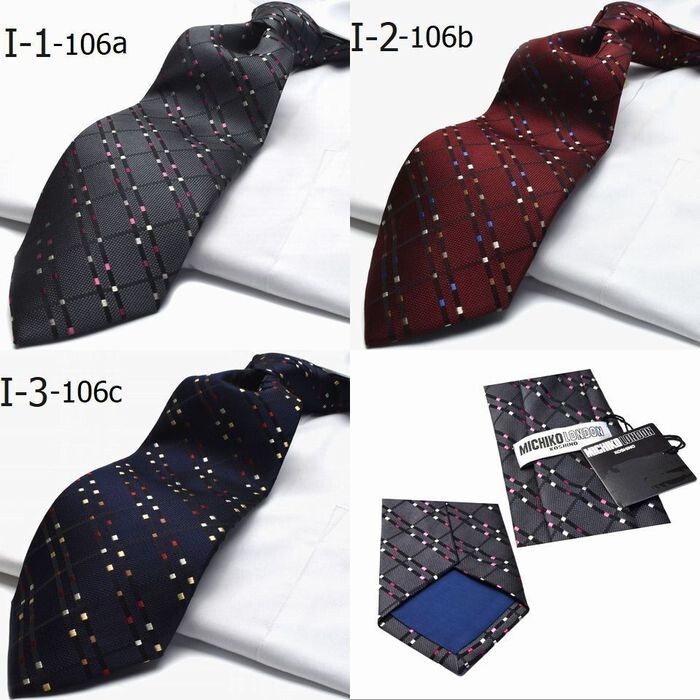 高評価 MICHIKO LONDON セット 選べる ネクタイ おしゃれ デザイン シルク 日本製 ブランド 父の日 ギフト クリスマス プレゼント 成人式 就活 ミチコロンドン 30代 40代 50代 MICHIKO-SET-I