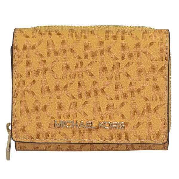 マイケルコース MICHAEL KORS 三つ折り財布 折り畳み ミニ財布 コンパクト アウトレット JET SET TRAVEL 35S4GTVZ5B 469 イエロー