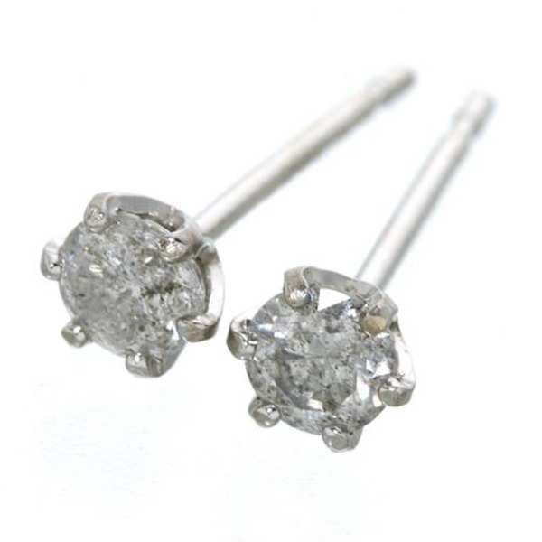 ピアス レディース K18WG ホワイトゴールド 計0.2ct 一粒ダイヤモンドピアス 18金 ダイヤピアス シンプル 華奢 ジュエリー アクセサリー プレゼント ギフト