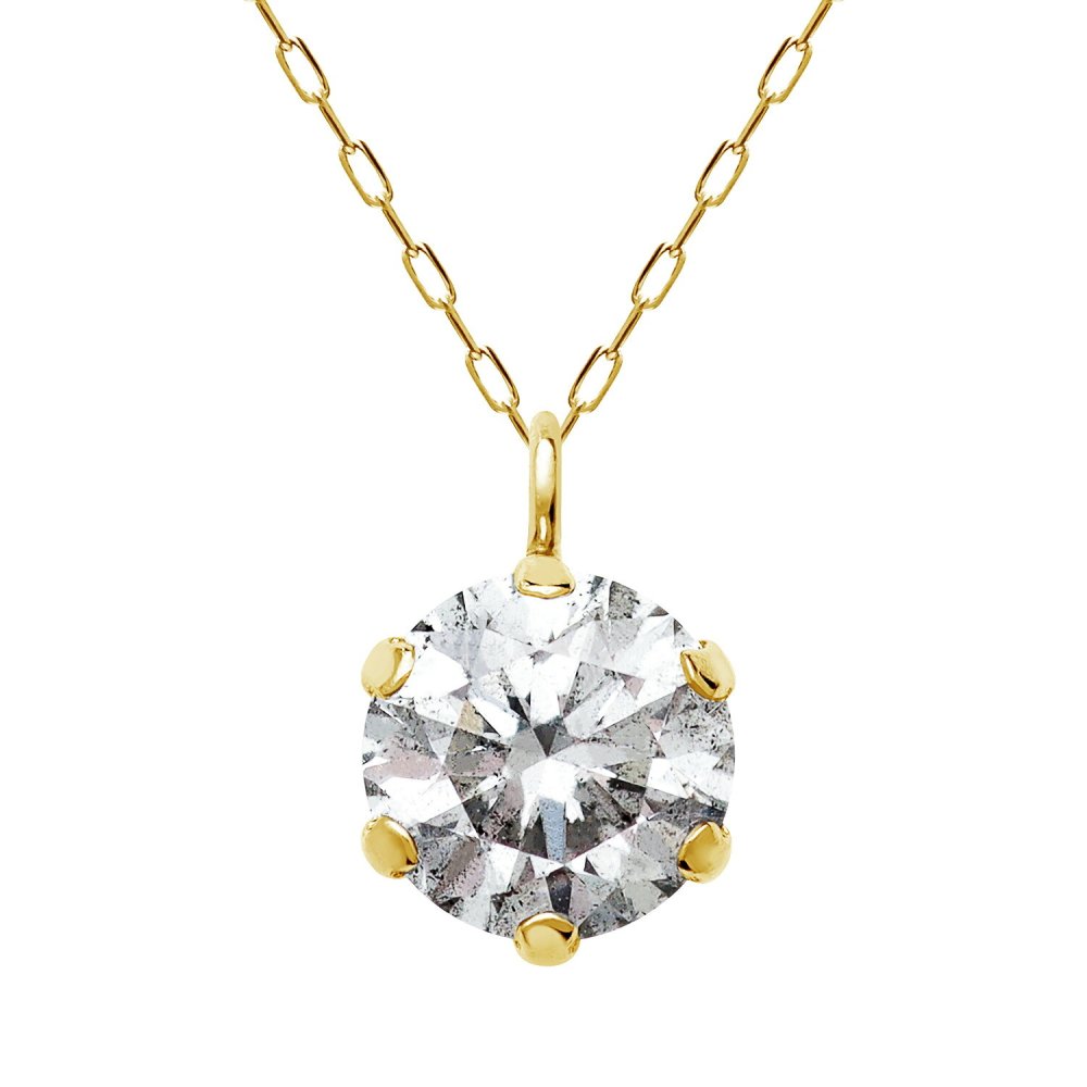 ネックレス ダイヤモンド 0.5ct Hカラー SIクラス プラチナ PT900 K18 ゴールド 一粒 ソリティア[ララクリスティー]