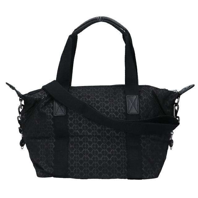 キプリング ボストンバッグ レディース ブランド Kipling アート ミニ ミニボストンバッグ 2WAY K15410-K59 Signature Emb 黒