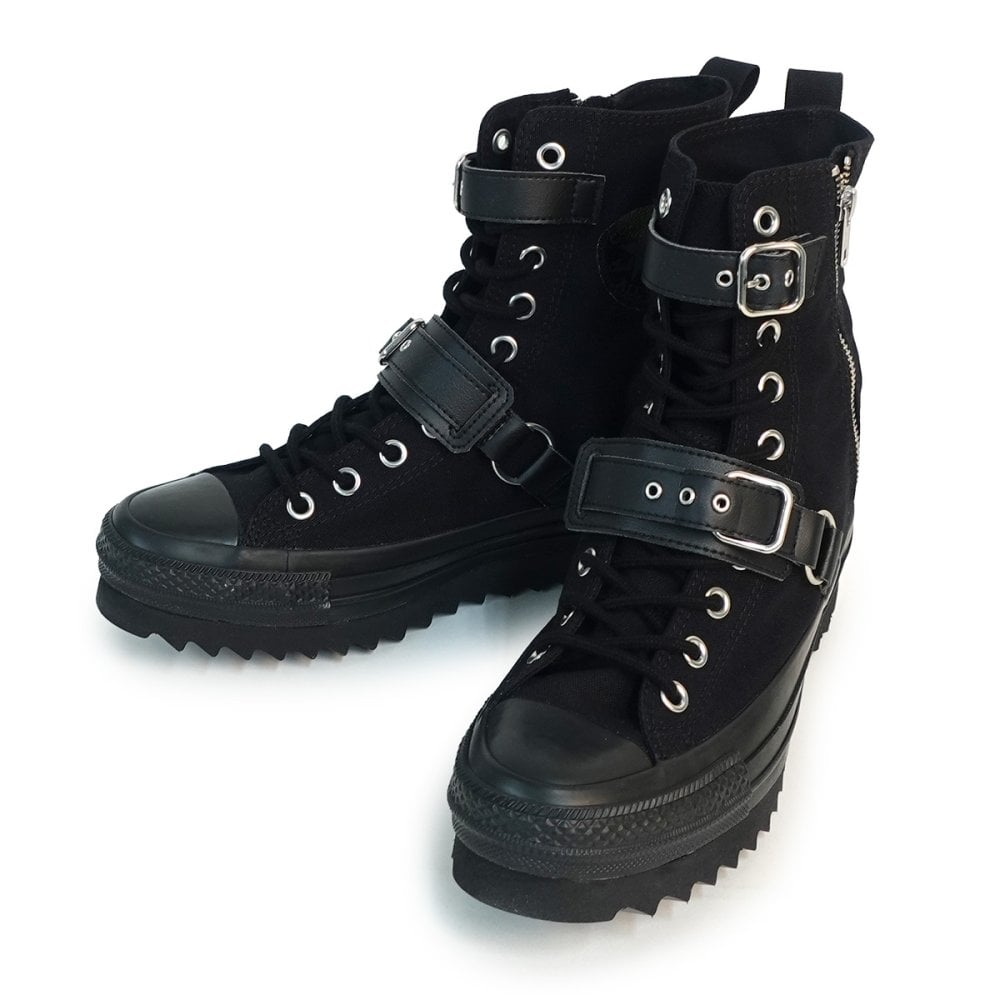コンバース CONVERSE スニーカー 厚底 メンズ レディース ハイカット シャークソール ST Z SHIN-HI ブラック/ブラック ALL STAR SHARKSOLE ST Z SHIN-HI