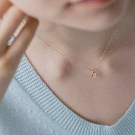 【無料ラッピング】  ヨンドシー 4℃ EAU DOUCE４℃ アクセサリー K10イエローゴールド ネックレス ダイヤモンド ブランド 正規品 新品 ギフト プレゼント 人気 おすすめ 誕生日 記念日 クリスマス 送料無料