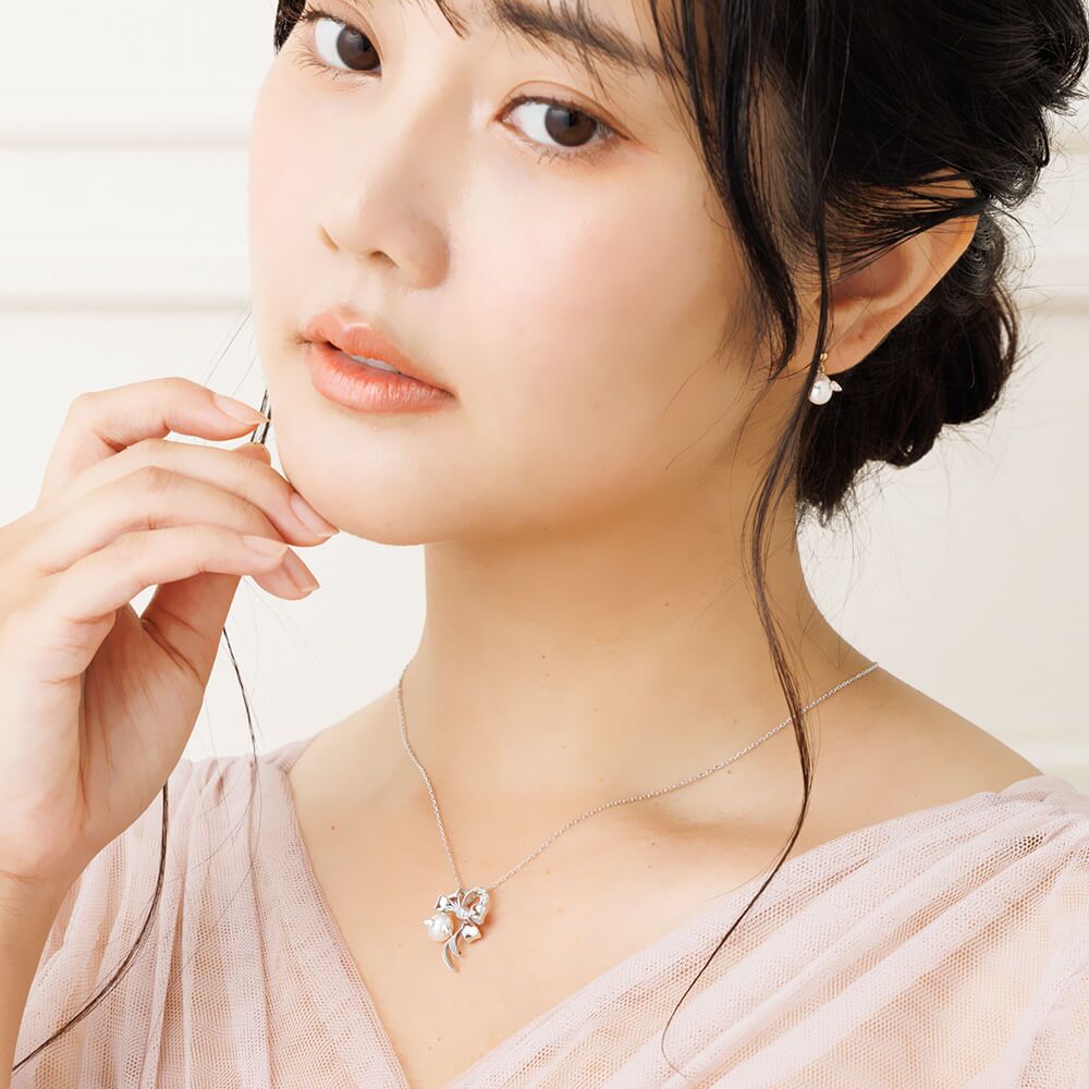 選べる誕生石12色  天使の卵 数量限定 リボンモチーフ 天然パール シルバー レディース ペンダント ネックレス 【TEN8142026】 人気 ギフト 誕生日 女性 彼女 プレゼント 誕生日プレゼント おすすめ プレゼント 人気 ブランド 秋アクセ 秋ジュエリー ご褒美ジュエリー 彼女 ネックレス ギフト バースデー ギフト 記念日