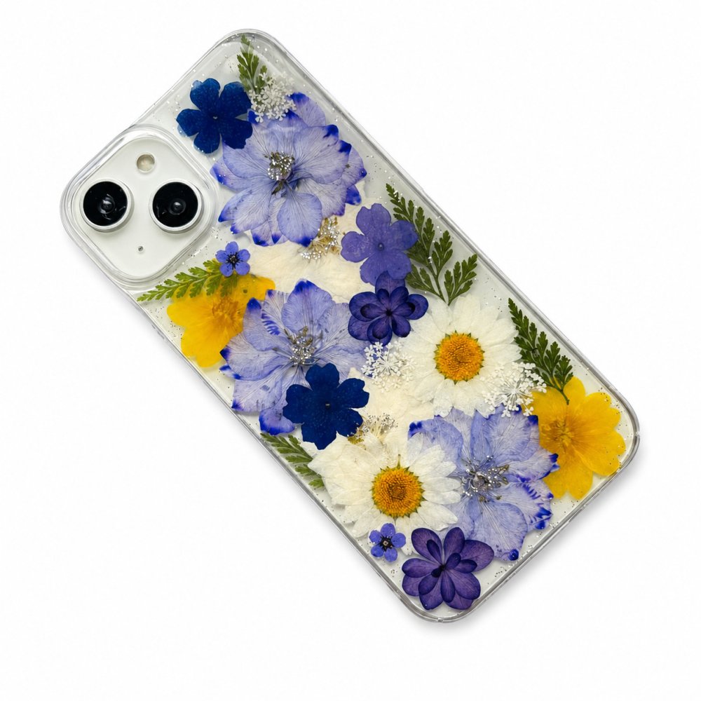 【ほぼ全機種対応スマホケース❁】押し花スマホケース NO.691（着日指定不可） 押し花＆レジン iPhone/Xperia/AQUOS/Galaxy他