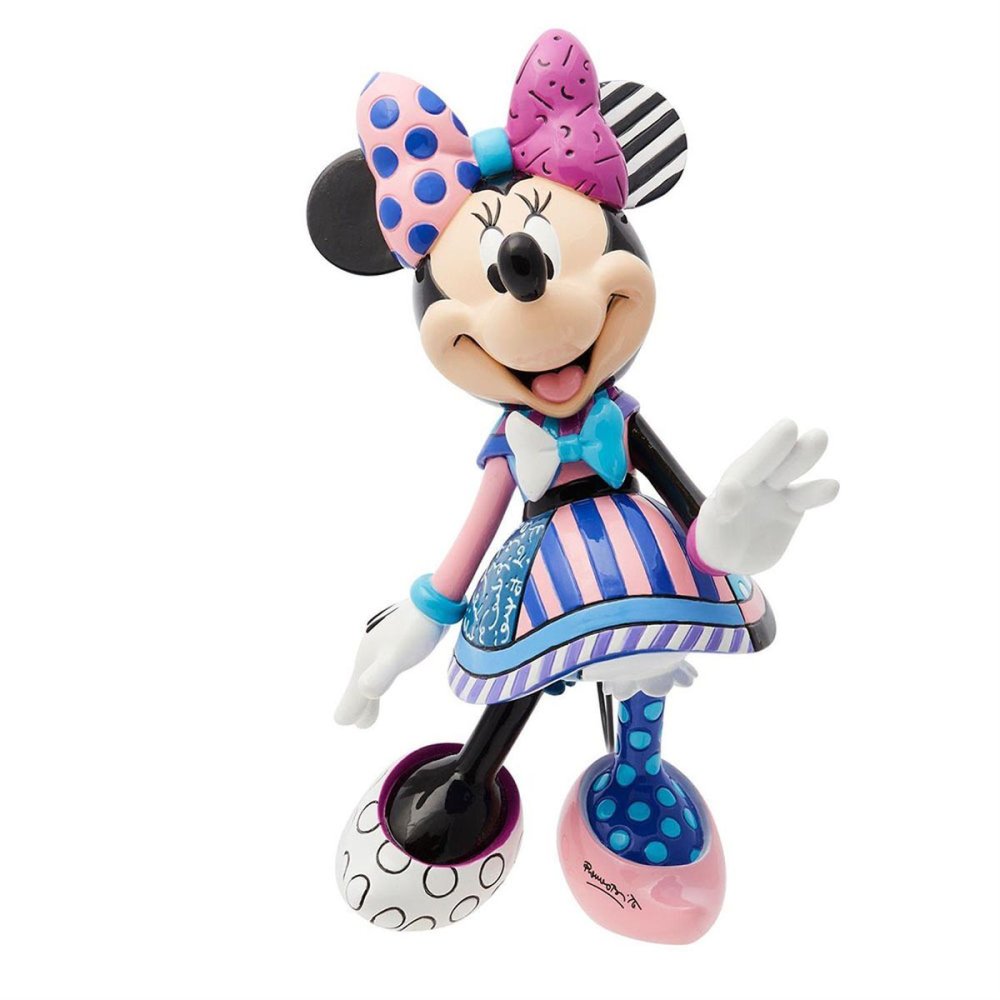 ミニー ウィズ ピンクリボン 22.5cm | ロメロ・ブリット Romero Britto デザイン アート 正規輸入品